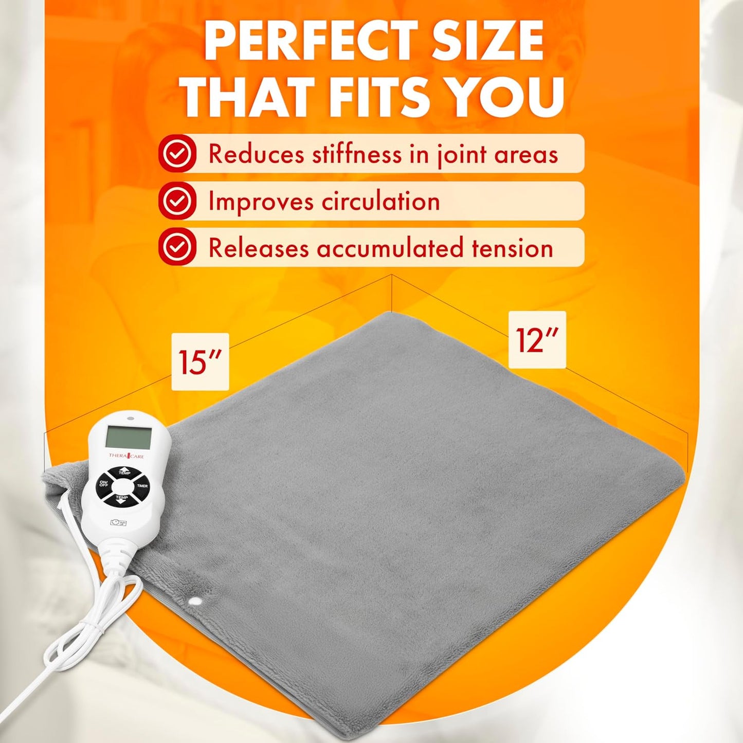 Deluxe Heating Pad Moist/Dry Heat Therapy