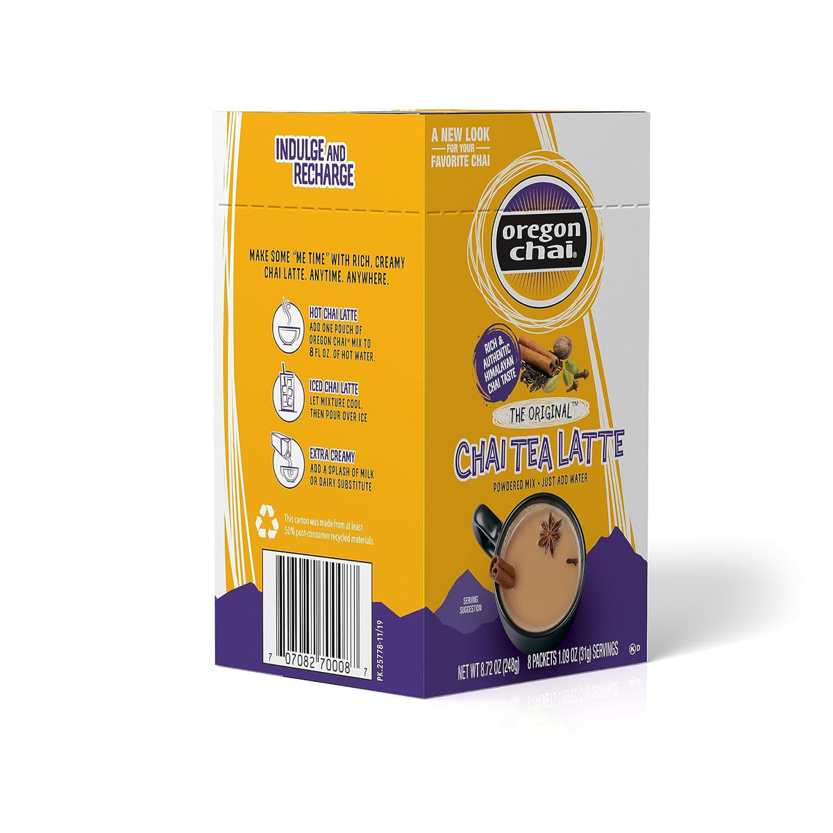 Oregon Chai Vanilla Chai Tea Latte Mix, 10 Ounces (Pack of 1)