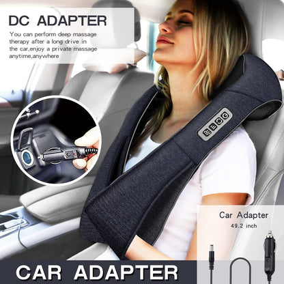 Mo Cuishle Women Men Gifts, Shiatsu Back Shoulder and Neck Massager with Heat, Electric Deep Tissue 4D Kneading Massage, Best Gifts for Mom Dad Wife Husband her Him, Christmas, Birthday (NOT Cordless)
