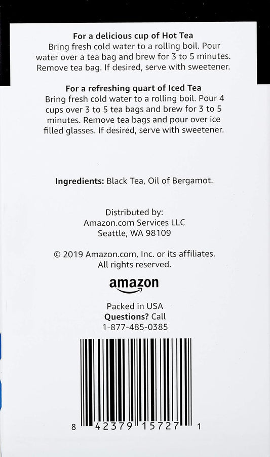 Happy Belly Earl Grey Tea, 20 Count | Pack of 2