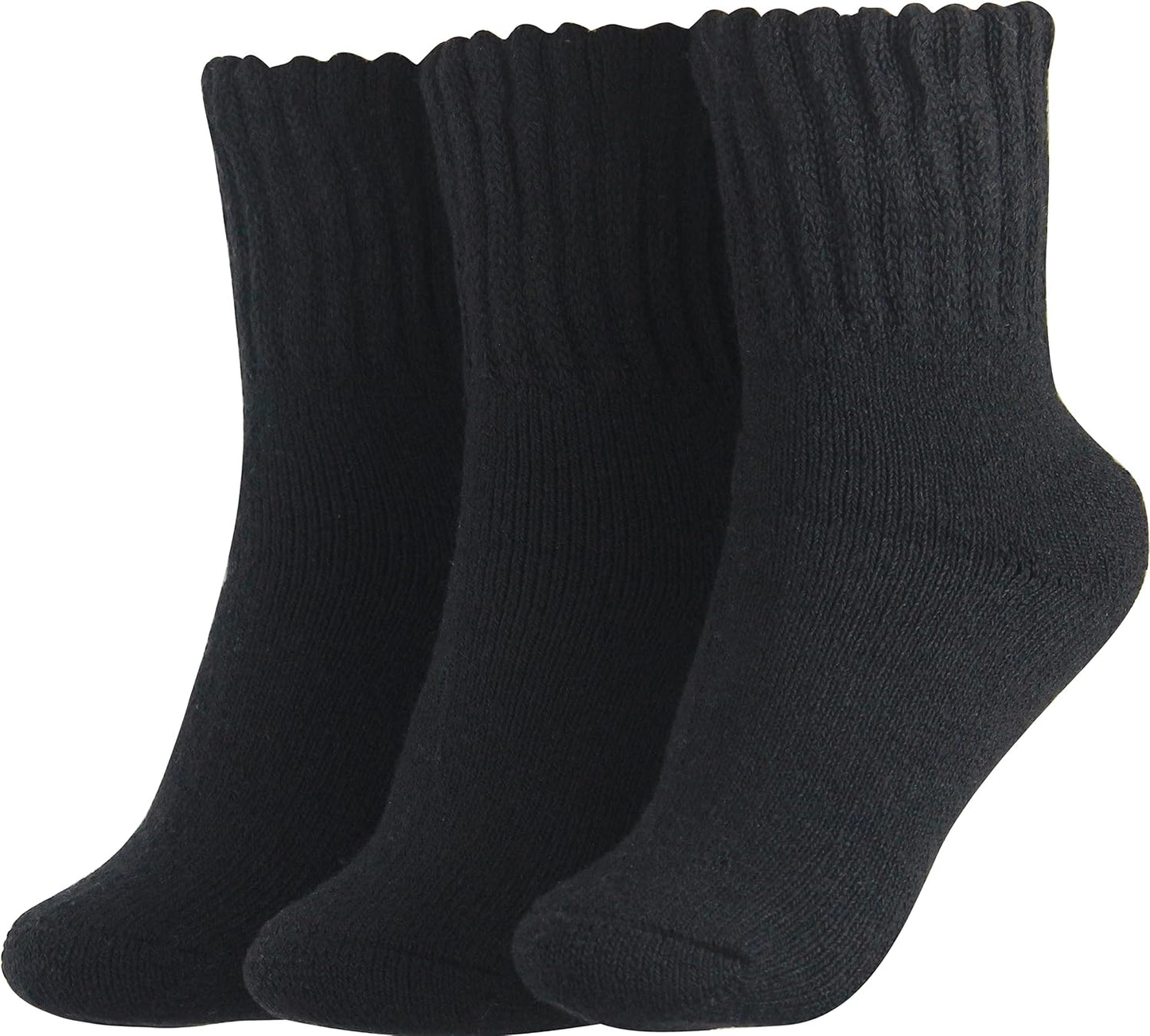 BenSorts Women's Winter Boots Socks Thick Warm Cozy Crew Socks Solid Color Gifts