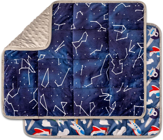 Florensi Weighted Lap Pad 5 lb 20 x 23 in Blue Sensory Relax Blanket