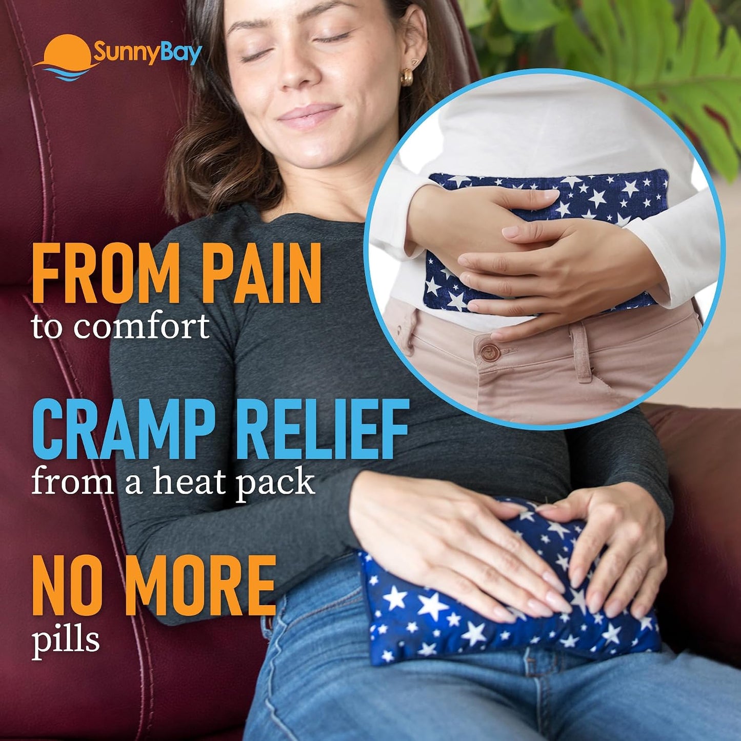 SunnyBay Small Microwave Heating Pad, Microwavable Versatile Cold/Heated Neck and Shoulder Wrap for Back Pain and More, Moist Heat Cotton-Fleece Pad, 6x11 Inches, Hot Pink and Red Flower, Pack of 2
