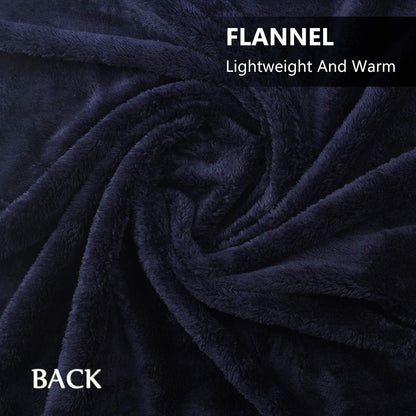 forestfish Fleece Wearable Blanket, Plaid Lap Blanket Comfy Poncho Throw with Buttons for Bed Sofa Office, Grey-White