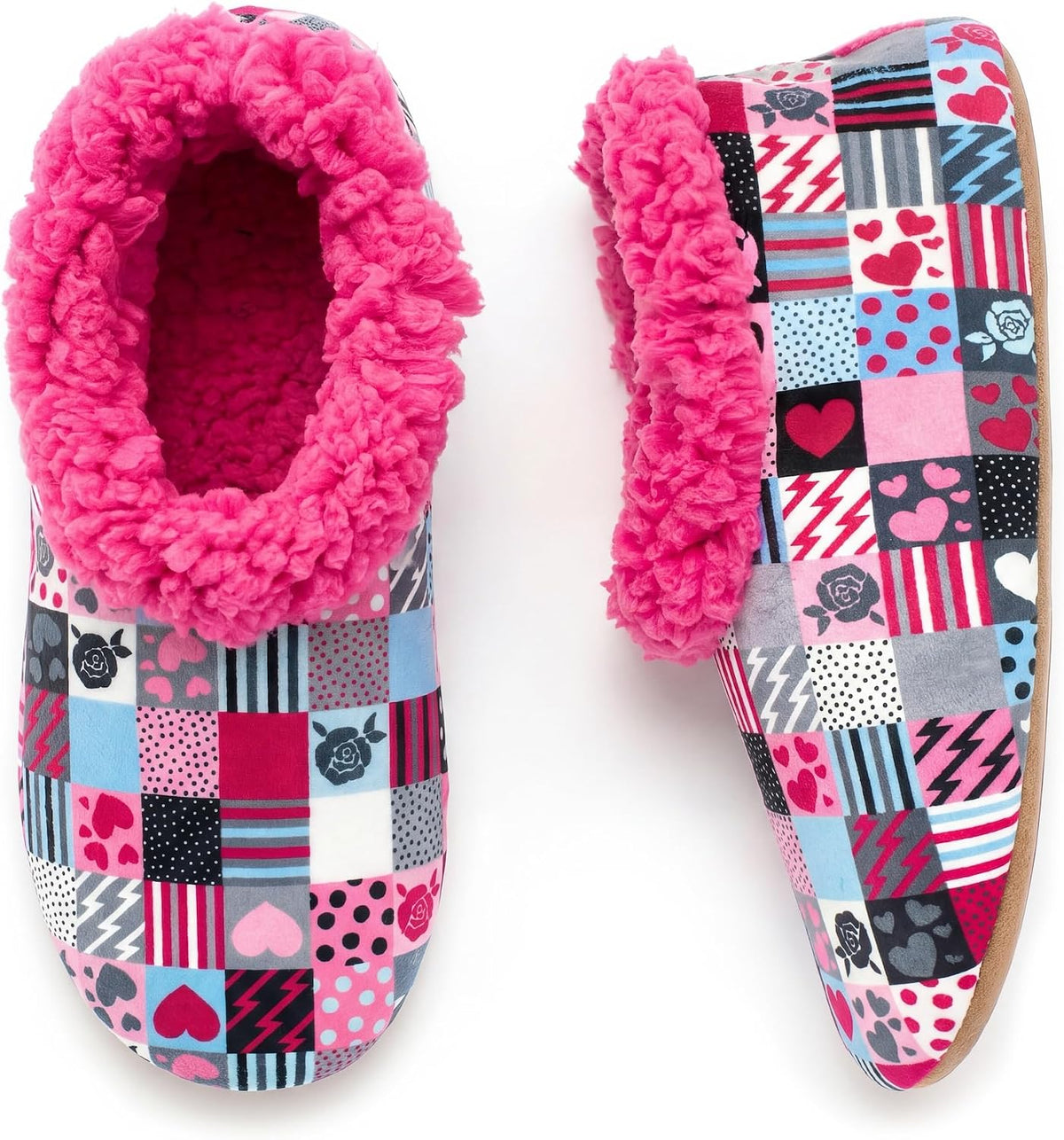 Cozylook Fuzzy Slippers for Women Indoor Soft Sole Slipper Socks