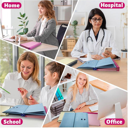 Document Organizer,File Organizer for Paper,Important Documents for Office and School,in Case I Go Missing Binder(Pink,2In Thick)