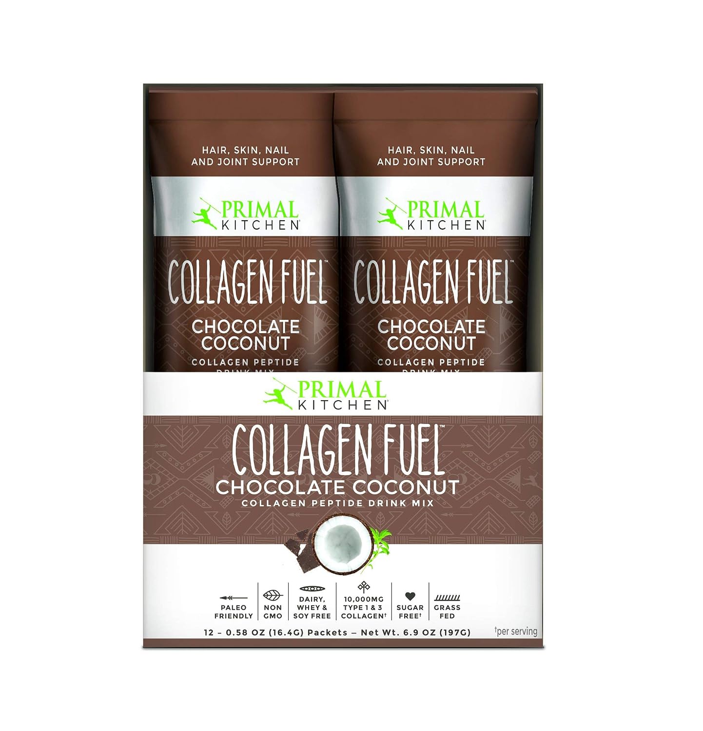 Primal Kitchen Matcha Collagen Keto Latte Powder, Sugar-Free Collagen Peptides, 9.33 Ounces