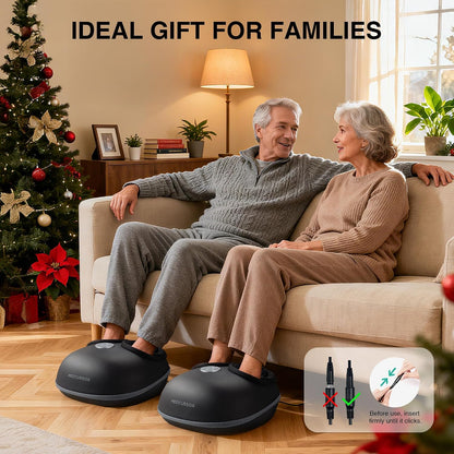 Medcursor Foot Massager with Heat - 2026 Upgraded Shiatsu Deep Kneading Machine, Multi Air Compression Intensity, Smart APP Mobile Remote Control, Feet Massage for Mom Women