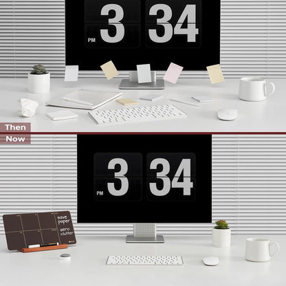 Desktop Glass Weekly Planner Whiteboard with Detachable Wood Stand,Small Portable Dry Erase Calendar to Do List White Board 12x6" for Office, Home, Schools, Marker&Eraser Included, Yeoux