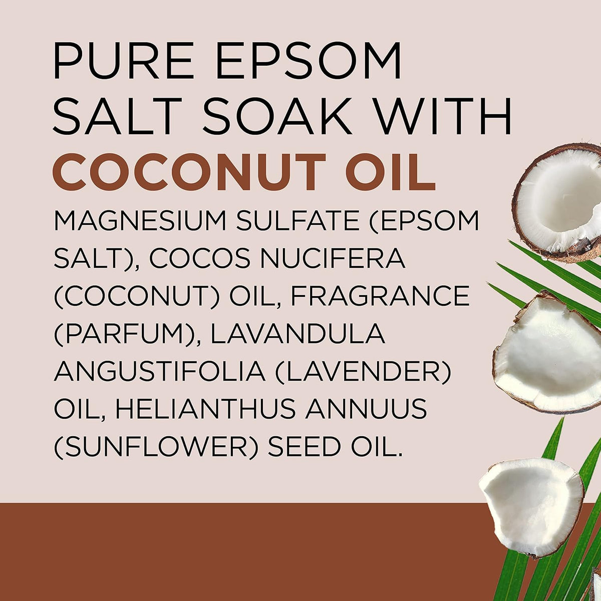 Dr Teal's Epsom Salt Magnesium Soak, Nourish & Protect with Coconut Oil, 3 lbs