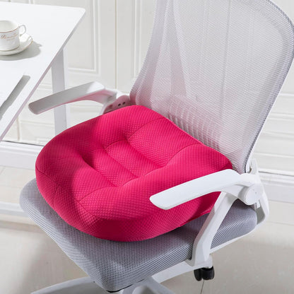 WSGJHB Car Booster Seat Cushion Posture Cushion for Long Sitting | Portable Breathable Mesh, Effectively Increase The Field of View Ideal for Office, Home, Car Angle Lift Seat Cushions,Black