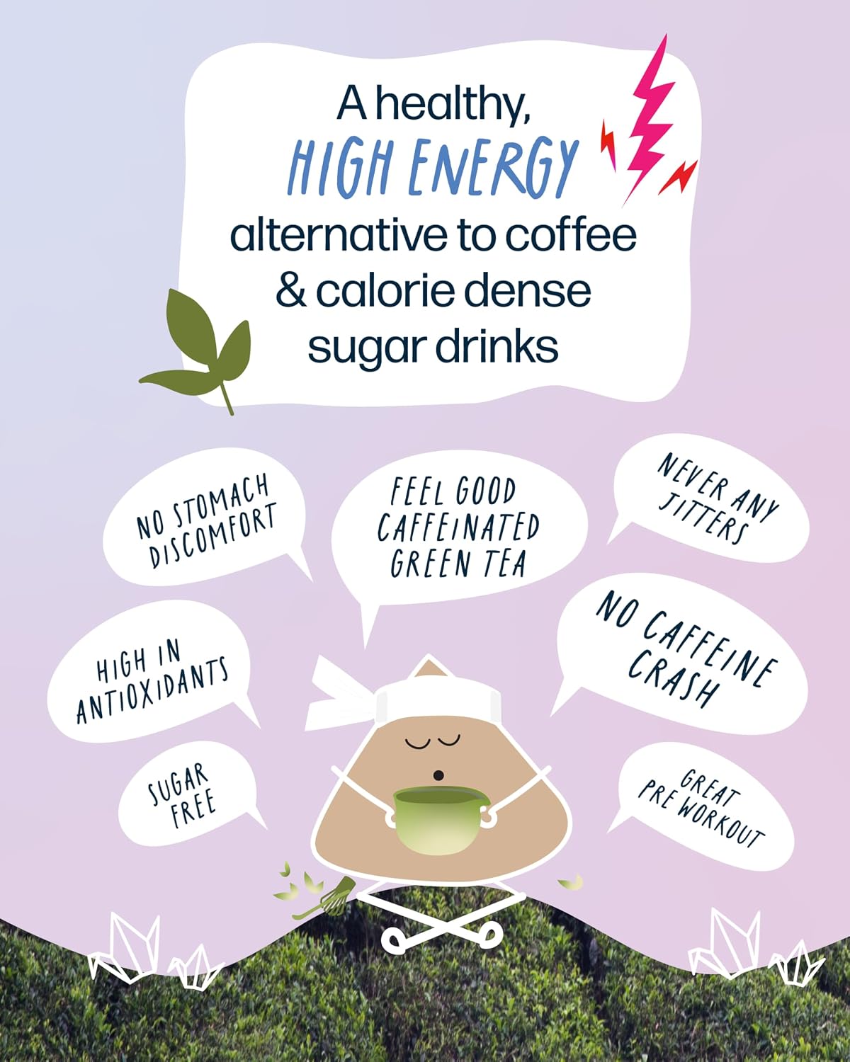 Kubo Earl Grey Black Tea, Organic High Caffeine Energy Tea Bags- 20 Ct