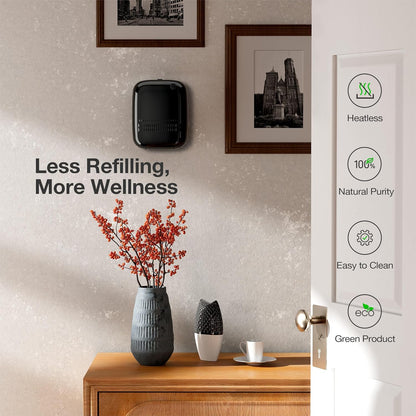 Airversa Waterless Essential Oil Diffuser for Home Large Room and Commercial Use, Up to 2000 sq ft, App Control Cold Air Diffuser, 400mL, DC-12V/1A Plug in Wall, Smart Scent Air Machine, ANW-White