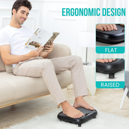 Snailax Shiatsu Foot Massager with Heat, Washable Cover Kneading Foot & Back Massager, Heated Feet Warmer, Electric Feet Massager Machine for Plantar Fasciitis