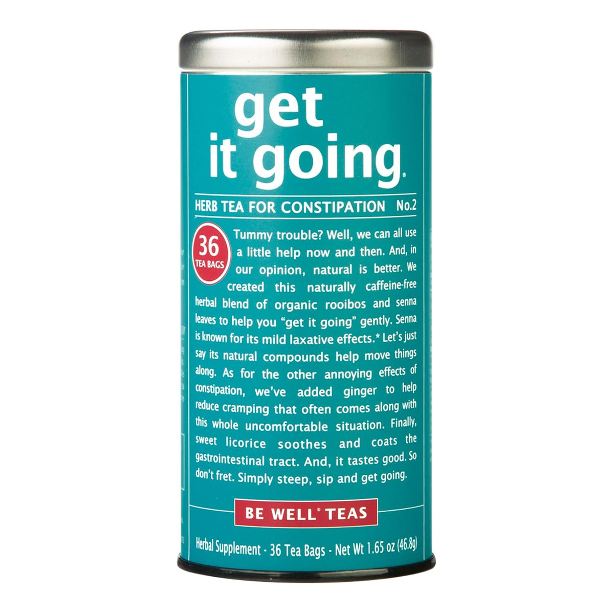 The Republic of Tea Be Well Get It Going No. 2 Herbal Tea, 36 Count