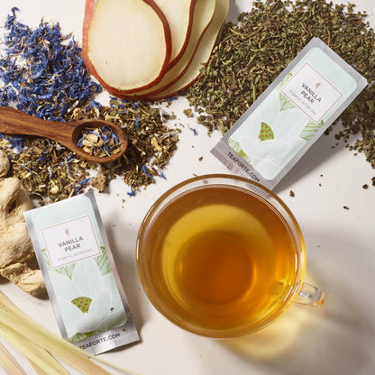 Tea Forte Single Steeps Tea Sampler, 15 Loose Leaf Pouches