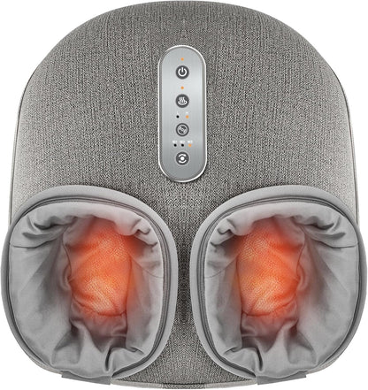 Medcursor Foot Massager with Heat - Shiatsu Feet Massage Machine Delivers Relief for Tired Muscles & Plantar, Deep Kneading Therapy, Multi-Level Settings for Home, Office Use, Size up to 13"