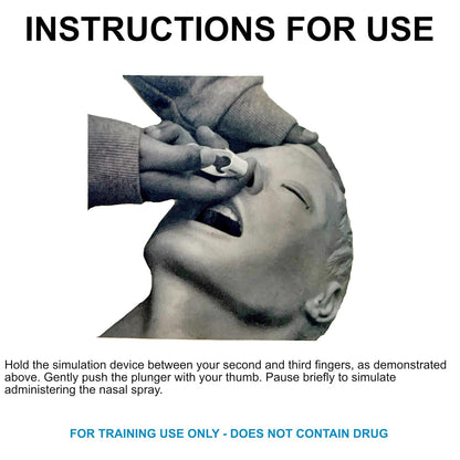 WNL Products Nasal Med Trainer First Aid Training Device, 5-Pack