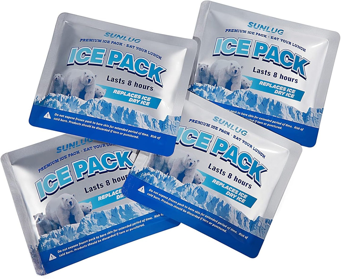 Cooler Ice Packs Reusable Ice Packs for Coolers Long Lasting Freezer Packs for Cooler Bag, Lunch Bags, Cooler Backpacks