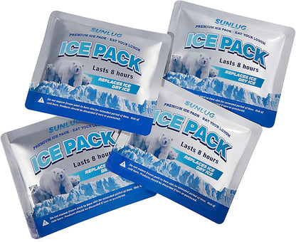 Cooler Ice Packs Reusable Ice Packs for Coolers Long Lasting Freezer Packs for Cooler Bag, Lunch Bags, Cooler Backpacks