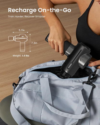 RENPHO Active+ Massage Gun, App-Controlled Guided Courses, Bluetooth