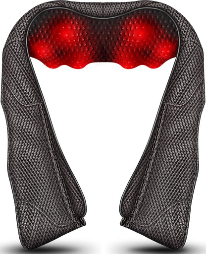 Neck Massager for Pain Relief Deep Tissue with Heat - Shiatsu Back and Shoulder Massage, Mothers Day Gifts for Mom Wife Women Her, Dad Men Him, Christmas, Fathers Day, Plug-in Use for Home Office Car