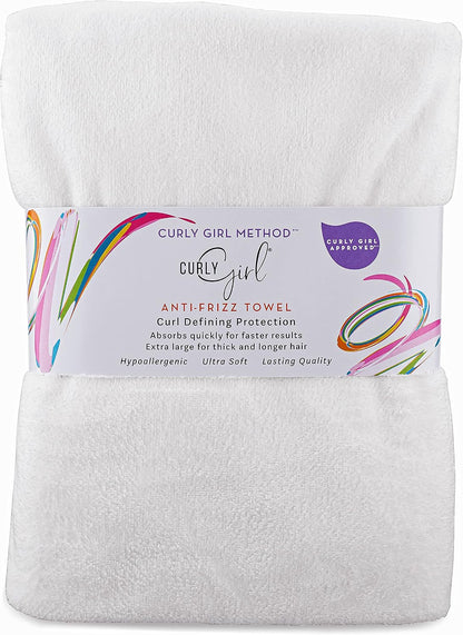 Curly Girl Towel for Women with Curls, Anti-Frizz, Absorbent, Fast Drying, Curly Hair, Microfiber Hair Drying Towel for Curls