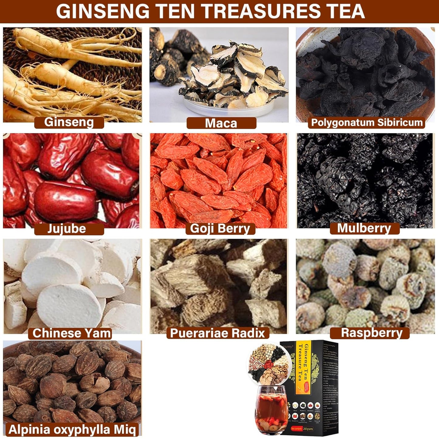 50 Bags Premium Natural Hibiscus Tea, 100% Pure Organic Hibiscus Flowers Herbal Tea, Caffeine-Free, Rich in Natural Goodness and Flavor, No Sugar, Gluten-Free, Vegan