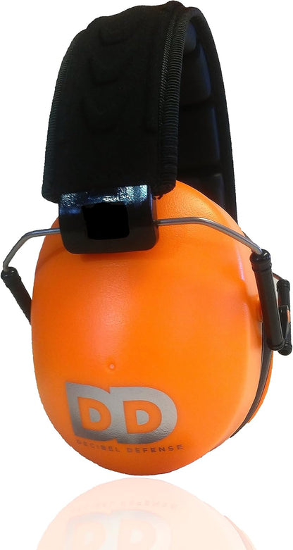 DECIBEL DEFENSE Professional Safety Ear Muffs 37dB NRR - The HIGHEST Rated & MOST COMFORTABLE Ear Protection for Shooting & Industrial Use - THE BEST HEARING PROTECTION...GUARANTEED (BLACK)