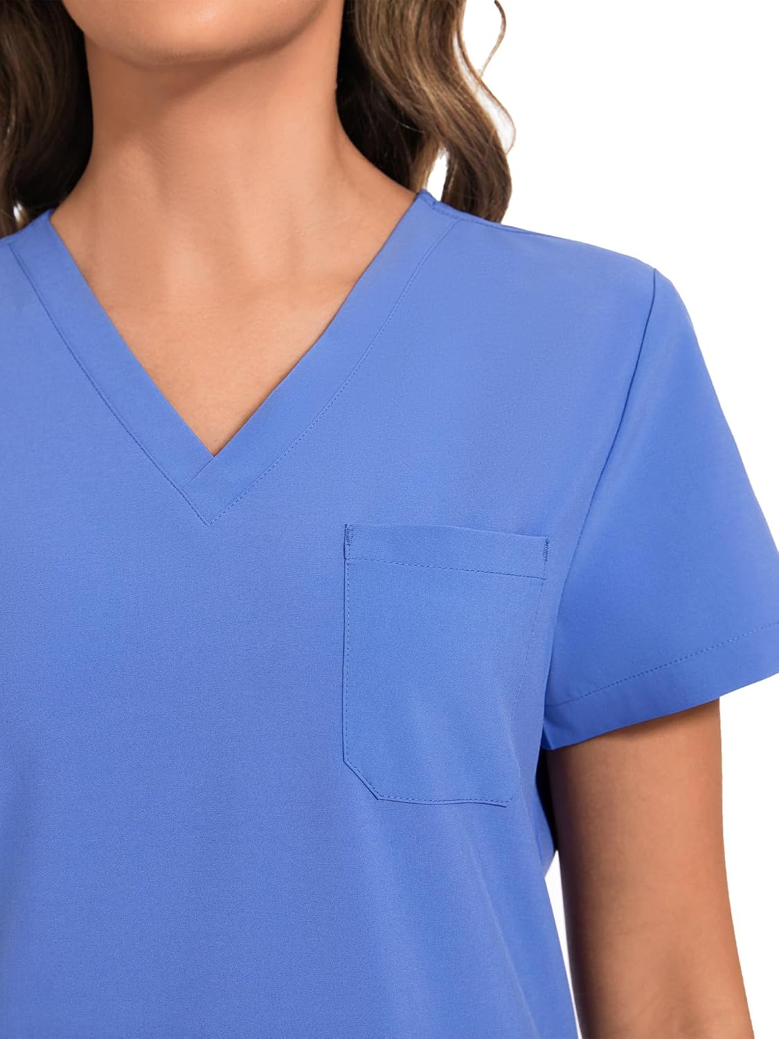 COZYFIT Scrubs for Women Set - Stretch V-Neck Scrub Top & Jogger Pant with 8 Pockets COZY SCRUBS - Colors D
