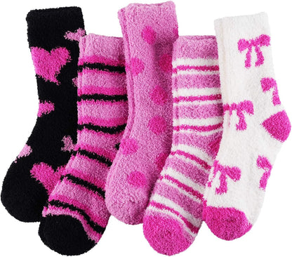 Plush Fuzzy Socks for Women Fluffy Cozy Slipper Socks Fall Thanksgiving Birthday Gifts for Her