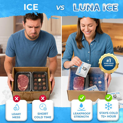 Dry Ice Packs for Shipping - Long Lasting ice Packs - 24+ Hour Freeze Power - BPA Free - 12 Pack Bulk 3 lb – Hielo Seco - Reusable Gel Bricks for Food