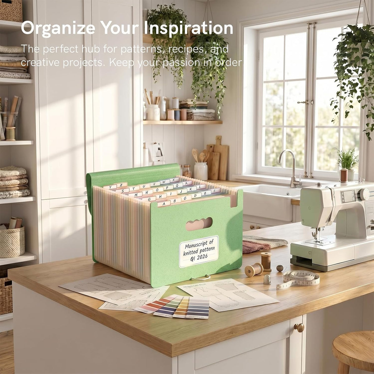 ABC life 26 Pockets Accordion File Organizer, Expanding File Folders