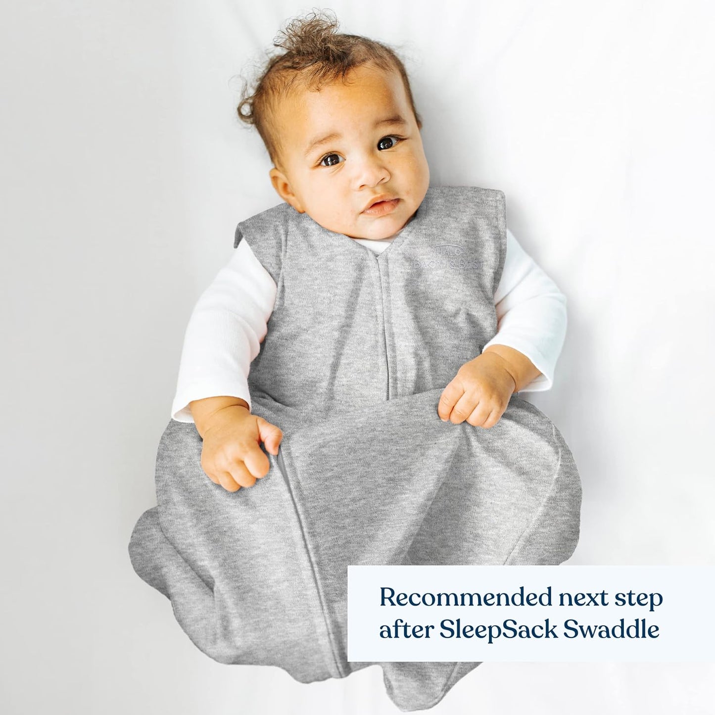 HALO SleepSack, 100% Cotton Wearable Blanket, Swaddle Transition Sleeping Bag, TOG 0.5, Ocean Life, Medium, 6-12 Months