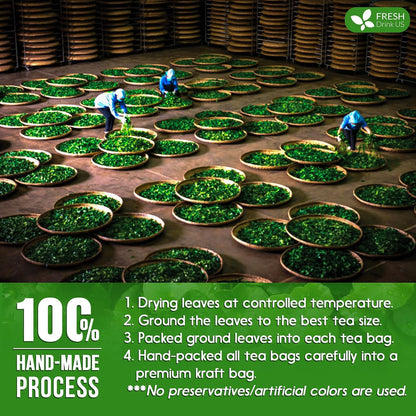 FreshDrinkUS, Premium Gotu Kola Leaf Tea, 40 Count, Pure, Caffeine Free