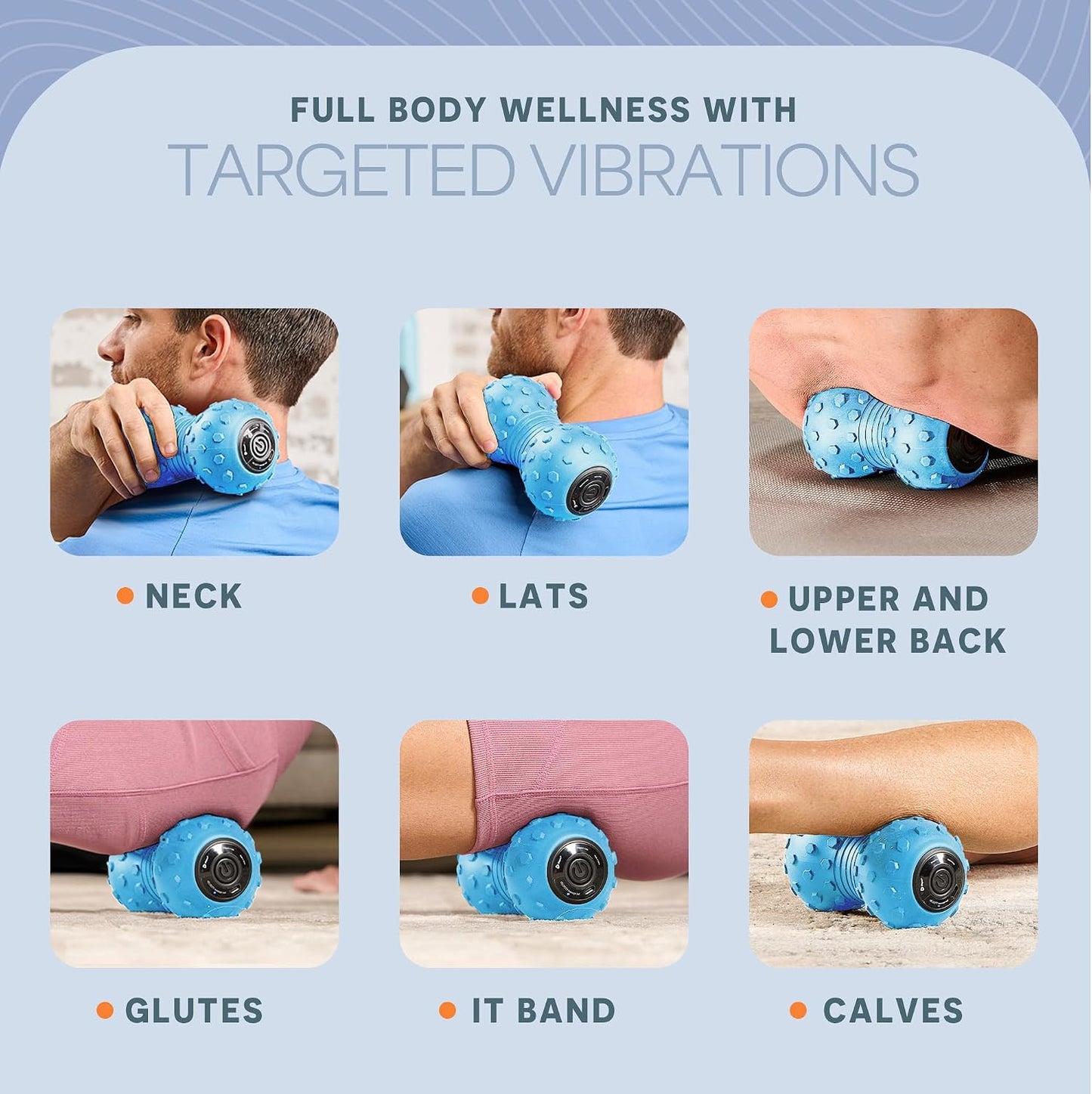 LifePro Velocity Vibrating Peanut Massage Ball with 4-Speed Vibration Modes
