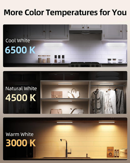EZVALO Under Cabinet Lighting with Charging Station, Motion Sensor Lights