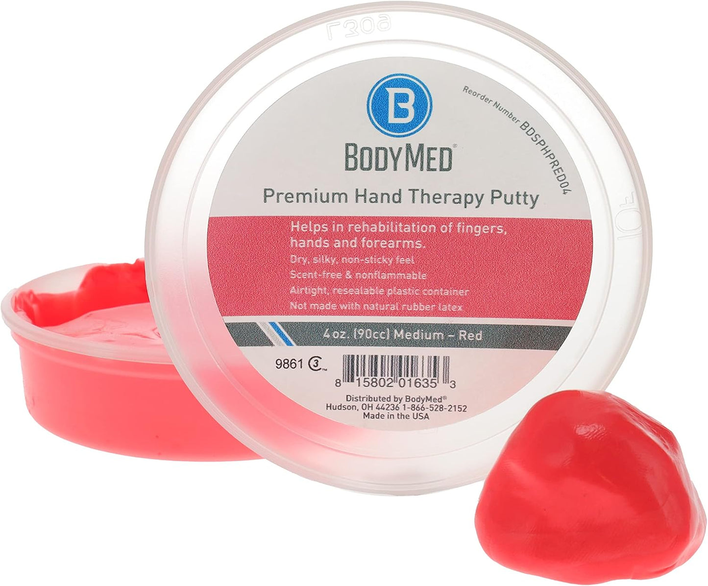 BodyMed Premium Hand Therapy Putty, Yellow, 6 Oz., Soft, Strengthening Therapy Putty for Physical Rehabilitation