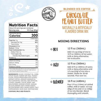 Big Train Vanilla Bean Blended Crème Beverage Mix, 3.5 Pound (Pack of 1) - Colors B