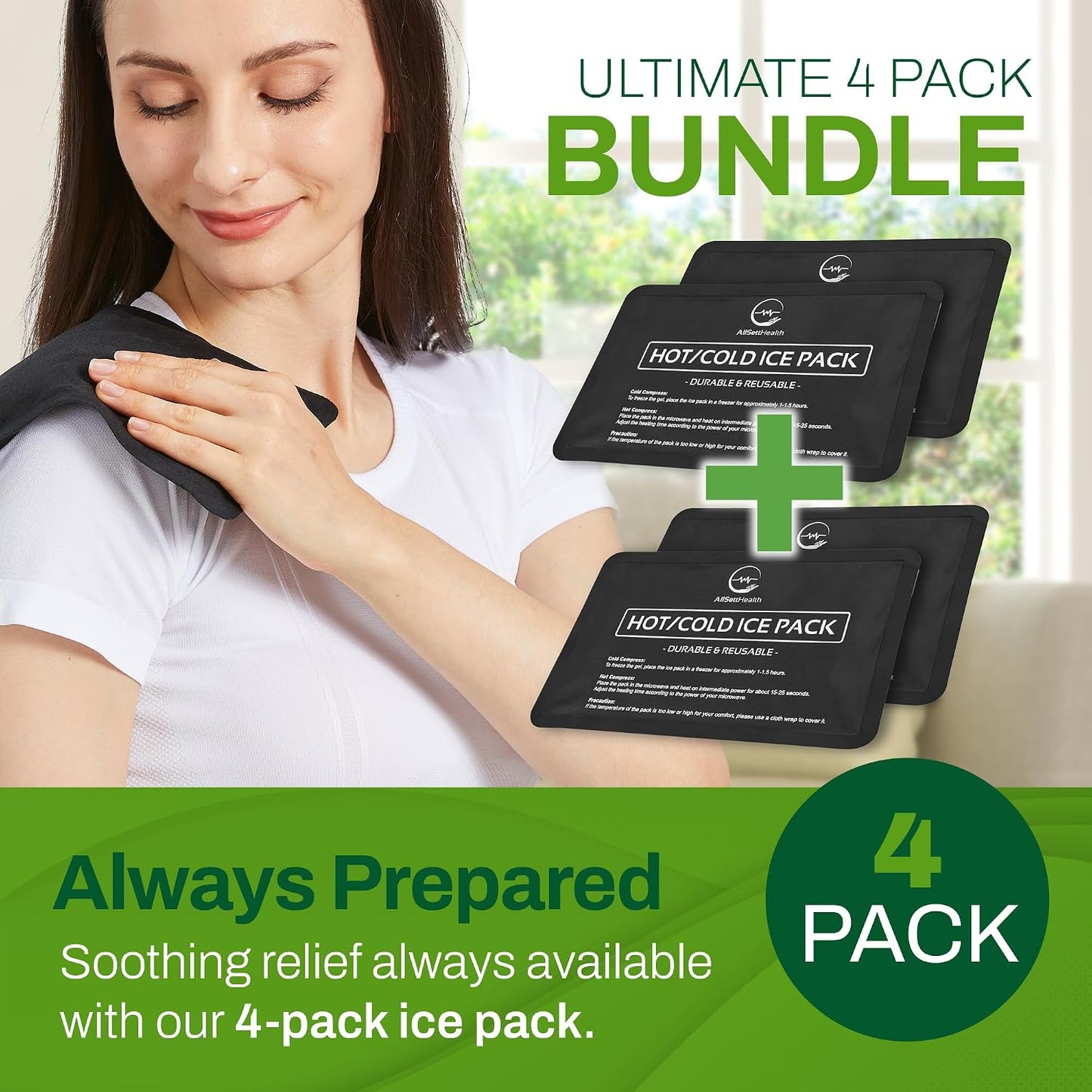 Reusable Hot and Cold Ice Packs for Injuries Reusable – 7 Piece Flexible Ice Packs in Multiple Shapes and Sizes – Multi Use Ice Pack for Back Pain Relief, Neck, Shoulder