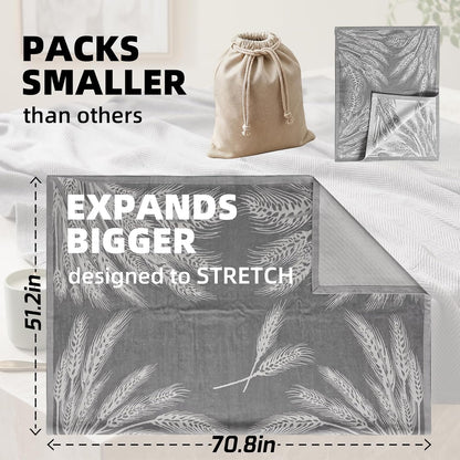 Travel Blanket Airplane - Ultra Soft & Lightweight Knit Design
