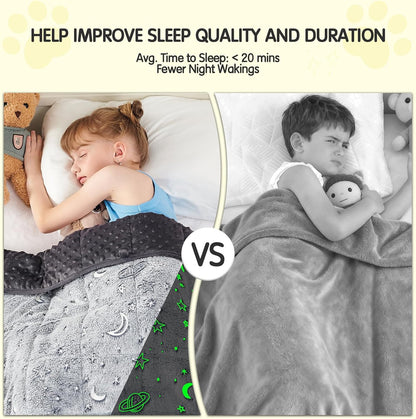 yescool Weighted Lap Pad 2 Pounds Weighted Lap Blanket, Space Plane Small Weighted Blanket, Weighted Throw Blanket Gifts for Travel Indoor Outdoor, 20"x30"