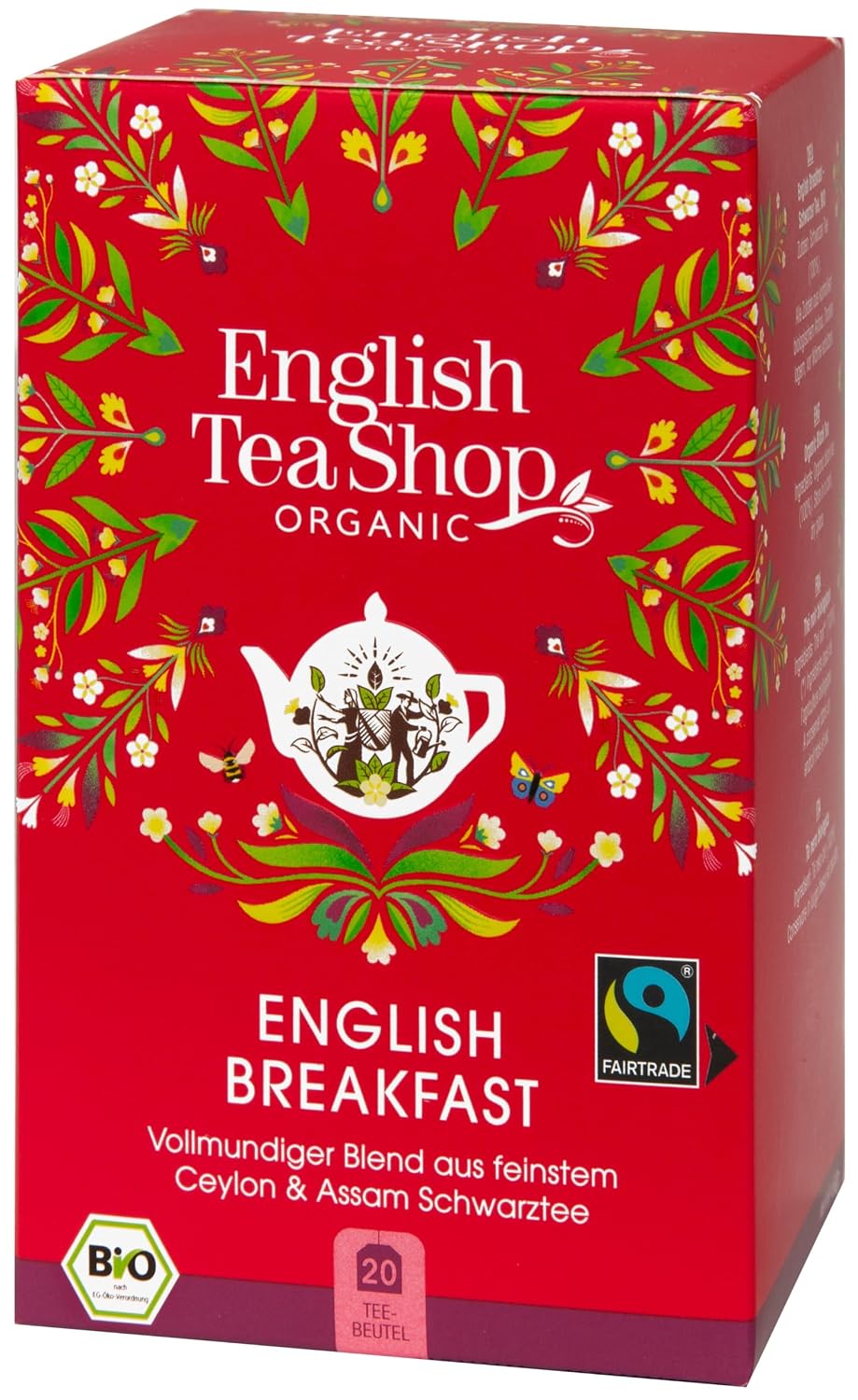 English Tea Shop Organic English Breakfast Tea - 20 Sachet Teabags