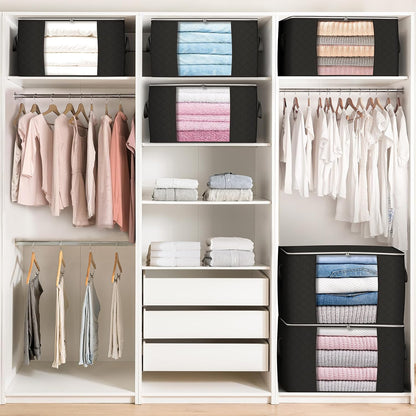 90L Large Storage Bags, Clothes Storage Bins Closet Organizers