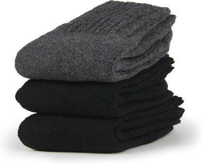 BenSorts Women's Winter Boots Socks Thick Warm Cozy Crew Socks Solid Color Gifts