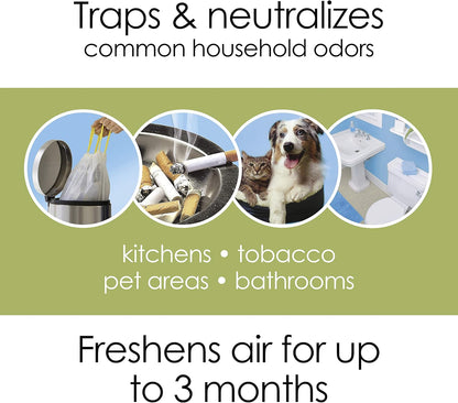Hamilton Beach TrueAir Plug-Mount Odor Eliminator with Carbon Filter + Green Mountain Scent Cartridge, Common Household-Tobacco, Pet, Bathroom, Trash, On/Off Fan (04530GM)