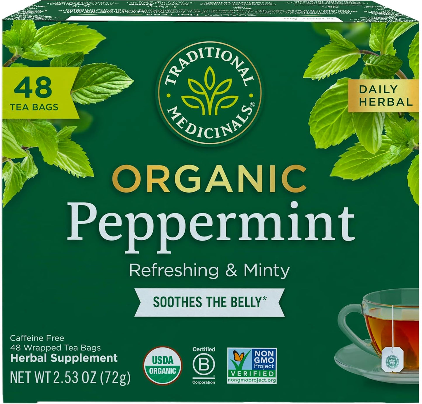 Traditional Medicinals Organic Lemon Ginger Tea, 1.13 Oz, 16 Count