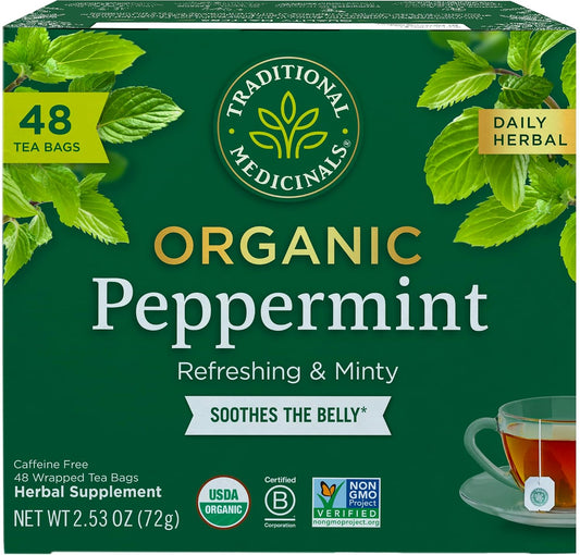 Traditional Medicinals Organic Peppermint, 48 Tea Bags