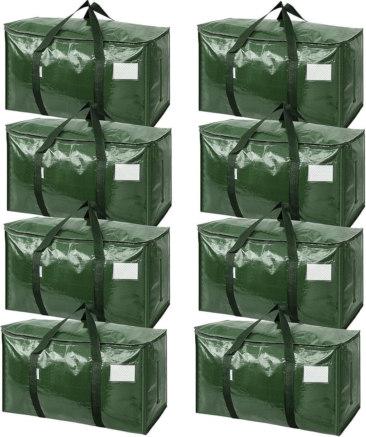 TICONN Extra Large Moving Bags Heavy Duty with Zippers & Carrying Handles, Durable Storage Bags Moving Boxes for Closet Organizers and Storage (Blue)