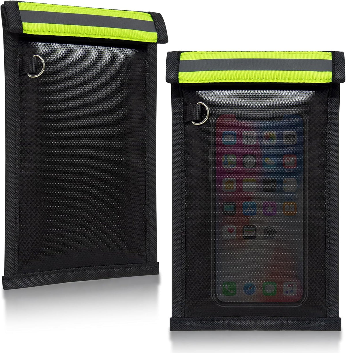 Military Grade Faraday Bags for Phones & Car Keys, Anti-Tracking Anti-Theft Signal Blocking Pouch, Faraday Key Fob Protector